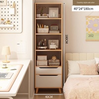 Courbe Antique Vintage bureau bureau enfant et étagère d'angle étagère enfant solide moderne arc bibliothèque en bois