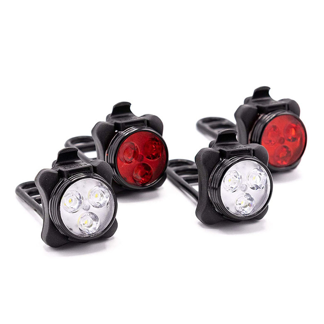 Wholesale Cheapest Price 2-Pack Mini Bike Light Usb Led Bike Light Front and Back Set Waterproof