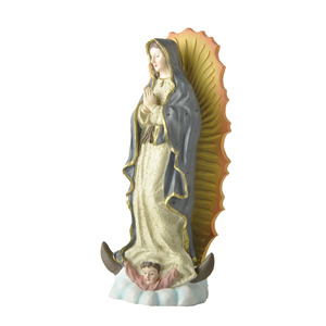 Estatua <span class=keywords><strong>de</strong></span> Resina <span class=keywords><strong>de</strong></span> <span class=keywords><strong>Nuestra</strong></span> <span class=keywords><strong>Señora</strong></span> <span class=keywords><strong>de</strong></span> <span class=keywords><strong>Guadalupe</strong></span> <span class=keywords><strong>de</strong></span> Alta Calidad, 19.5 cm, Hecha a Mano, Escultura Católica <span class=keywords><strong>de</strong></span> la Virgen María para Decoración del Hogar o <span class=keywords><strong>Iglesia</strong></span> - Product Image 4