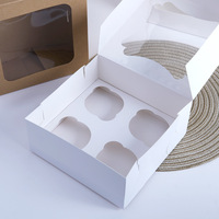 Boîtes à cupcakes en carton recyclable écologiques, boîte à gâteau personnalisable pour l'emballage de pâtisseries