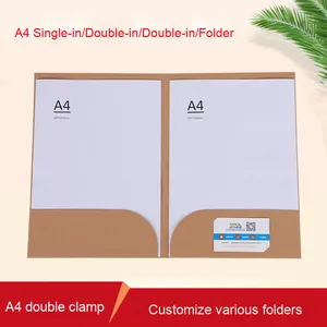 Đôi khe cắm A4 Kích thước giấy tài liệu chất kết dính thư mục văn phòng tập tin lưu trữ mục lưu trữ hộp tập tin - Product Image 6