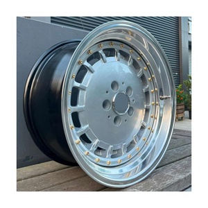 Cerchi in Lega BZY a 2 Pezzi Forgiati con Bordo Graduato per <span class=keywords><strong>Mercedes</strong></span> W124 W160 <span class=keywords><strong>W126</strong></span> W114 C126 Classe SL 5x112, Ruote da 18 e 17 Pollici - Product Image 1