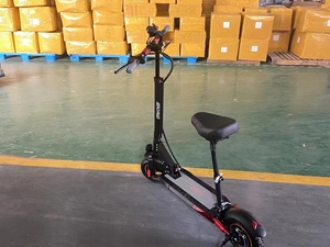 Trottinette électrique ES9 10 pouces, moteur 600W, 48V 10Ah, suspension avant et arrière, pliable, pour adulte, avec siège - Product Image 2