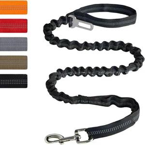 Gran oferta, Correa táctica reflectante para perros con dos asas de nailon resistente para mascotas, fácil control y entrenamiento - Product Image 6