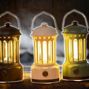 Linterna de Camping COB Recargable, Estilo Retro, Luz LED de Emergencia Portátil para Exteriores y Jardín, Cuerpo de ABS, Muestra Gratis - Product Image 3