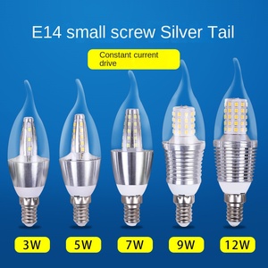 Lampes à bougies vintage populaires en aluminium de forme G9 C6, ampoule LED, blanc transparent, CRI 80, 5W - Product Image 3