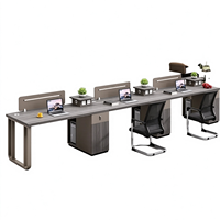 Bureau de travail modulaire durable pour employés, table de poste de travail pour personnel de bureau, taille personnalisée disponible