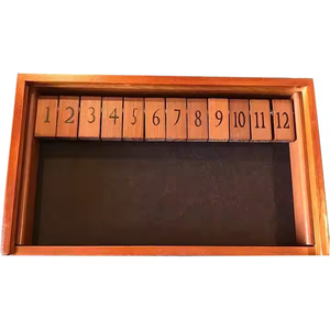 Youlike đóng hộp bảng gỗ trò chơi xúc xắc với 12 số và nắp tre cho vui ngoài trời cho trẻ em người lớn gia đình - Product Image 2