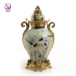Grand et luxueux pot général en porcelaine bleue et blanche pour salon décoration de la maison pot de gingembre <span class=keywords><strong>vase</strong></span> décoratif - Product Image 3