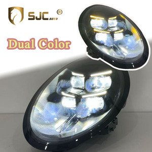 Faro a LED Matrix SJC Auto per <span class=keywords><strong>Porsche</strong></span> 991.1 991.2 911 (2013-2018) Bicolore Giallo e Bianco, Nuovo Stile 2025, Versione Nera 911 - Product Image 1