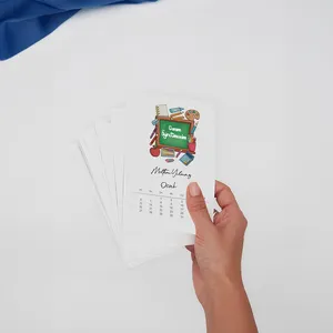 Calendrier de bureau en bois brut personnalisé 2025 pour la fête des enseignants Taille unique - Product Image 2