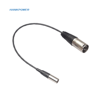 Câble blindé Mini XLR 3Pin Mini Xlr mâle vers XLR mâle Adaptateur de mélangeur de microphone 0.3m