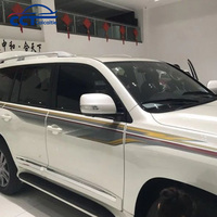 Autocollants latéraux classiques à rayures pour voiture, décoration graphique en vinyle PVC, autocollants de carrosserie pour Toyota Land Cruiser 2016