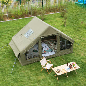 Tente de <span class=keywords><strong>camping</strong></span> gonflable familiale 6,3 m² à gonflage rapide en PVC épaissi avec colonnes d'air pour l'extérieur - Product Image 1