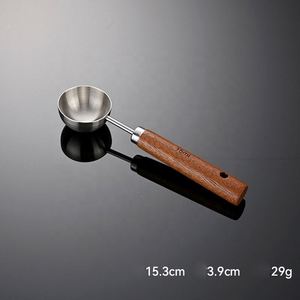 Cucharas Medidoras de Acero Inoxidable 304 con Mango de Madera, Herramientas para Hornear, Cuchara Medidora de Café con Logotipo Personalizado, Venta al Por Mayor - Product Image 3