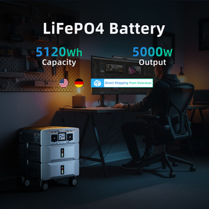LiFePO4 Portable Power Station 5120Wh 5000W Output External Battery For Home Office Use - Product Image 1