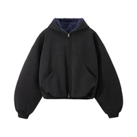 Sweat à capuche vintage pour homme, nouvelle tendance, en peluche courte avec capuche contrastante, taille homme, en toile, style streetwear de marque