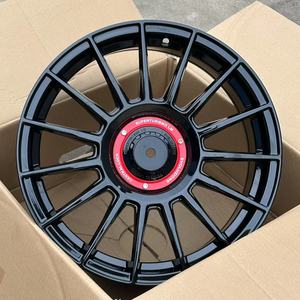 GPWYK Jantes en alliage de haute qualité 17 18 <span class=keywords><strong>19</strong></span> pouces 5x108 <span class=keywords><strong>5x112</strong></span> 5x114.3 5x120mm en noir mat forgé Jantes de voiture de tourisme pour - Product Image 1