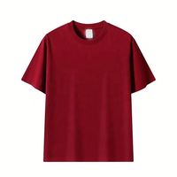 Schweres Baumwoll-T-Shirt Unisex Regular Fit Blank Gedrucktes Logo 180 200 Gsm 220 240 280 Hochwertiges T-Shirt Benutzer definiertes Logo