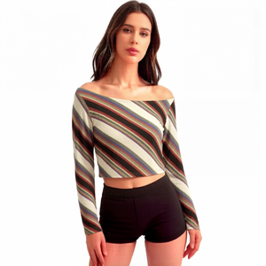 <span class=keywords><strong>Camiseta</strong></span> de verano de manga larga para <span class=keywords><strong>mujer</strong></span>, estilo vintage, con estampado digital, transpirable, anti-pilling, de malla. - Product Image 5