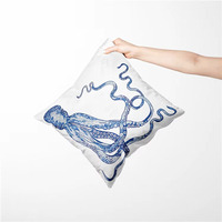 Housse de coussin personnalisée pour usage extérieur, broderie, oreiller, hôtel, vente en gros, linge, housse d'animal, style moderne