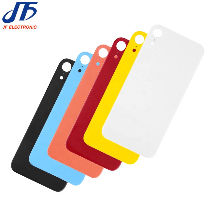 Большое отверстие Крышка батарейного отсека заднее стекло для iphone xr Замена заднего стекла