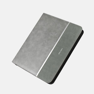 Carpeta de Cuero con Logotipo Personalizado, Pequeña, Tamaño A4, Color Gris Discreto, con Cierre, Bolsa de Entrega, Carpeta de Entrega - Product Image 5