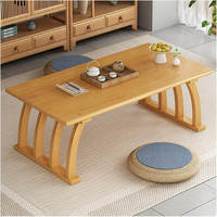 Table basse tatami de style chinois pour baie vitrée, table compacte pour balcon ou rebord de fenêtre, table Kang à profil bas pour chambre à coucher