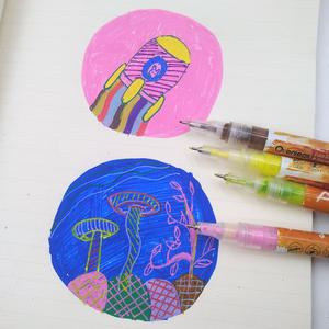 Art Graffiti Pen <span class=keywords><strong>disegno</strong></span> impermeabile pittura Liner Brush linee astratte fai-da-te dettagli Nail Art Beauty Tool - Product Image 3