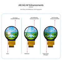 Layar LCD Bulat IPS 2,1 Inci 480x480 dengan Driver ST7701, Antarmuka SPI RGB MIPI DSI, Layar TFT LCD