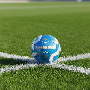 Ballon de football Biancazzurri, diamètre 14 cm, ballon de football jouet - Product Image 3