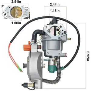 GX390 188F mesin pompa air 9Hp karburator LPG Kit konversi bahan bakar ganda untuk bagian Generator bensin 5-7KW 13HP P27A-LPG