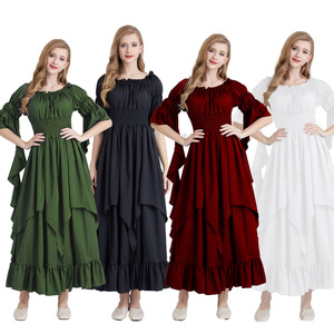 Victorian <strong>Dress</strong> Renaissance Costume Women Gothic Witch <strong>Dress</strong> <strong>Medieval</strong> <strong>Wedding</strong> <strong>Dress</strong> - Product Image 2