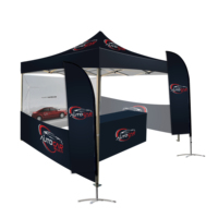 Tente de réception pliante en aluminium 3x6m pour événements extérieurs, imperméable, avec logo, pour salons professionnels, 2023