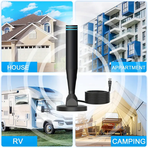 Antena <span class=keywords><strong>de</strong></span> <span class=keywords><strong>TV</strong></span> Digital HD 4K <span class=keywords><strong>para</strong></span> Interiores, Amplificada, con Largo Alcance, Compatible con VHF/UHF, 30 dBi - Product Image 6