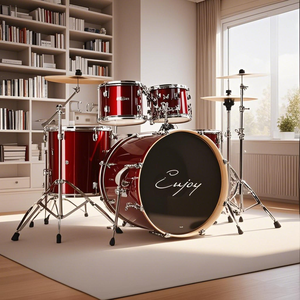 GE1335 Juego de Batería Acústica de 5 Piezas Directo de Fábrica con Certificación CE, Diseño Compacto para Principiantes y Profesionales - Product Image 6