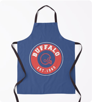 Nouvel tablier Buffalo City NY, cadeau pour les fans de football américain, tablier rouge et bleu, fierté de Philadelphie et de Buffalo, merchandising personnalisé