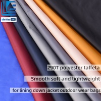 Tissu en taffetas 290T respirant et résistant à l'abrasion pour doublure de doudoune, 100 % polyester, matière pour vêtements de sport et coupe-vent, en vrac