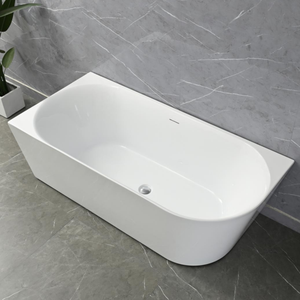 Moderna in acrilico CUPC CE Freestanding vasca da bagno la migliore vendita vasca da bagno rettangolare parete sottile bordo per adulti - Product Image 3