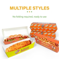 ZJPACK Fabricant de boîtes à hamburgers personnalisées avec logo imprimé, emballages à emporter, emballages pour hot-dogs, boîtes en papier