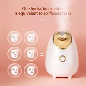 Mini Handheld Spa Face Streamer Hot Mist vaporizzatore facciale professionale Nano con supporto