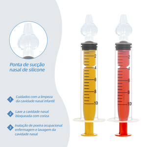 <span class=keywords><strong>Seringue</strong></span> nasale de certification de marque personnalisée 10 ml Irrigation nasale pour <span class=keywords><strong>nourrisson</strong></span> Rhinite de bébé Laveuse nasale Aspirateur de <span class=keywords><strong>nez</strong></span> - Product Image 4