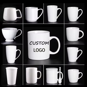 Tazas de Cerámica Blancas de 11 oz al Por Mayor con Asa de Color para Sublimación, Taza Blanca Personalizada para Amantes del Café - Product Image 5