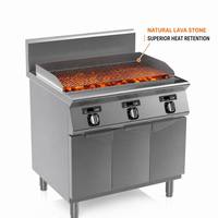Grill électrique commercial à haute efficacité, largeur 900 mm, en acier inoxydable, arrêt automatique, économie d'énergie, pour restaurant