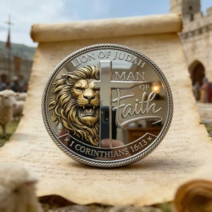 <span class=keywords><strong>Moneta</strong></span> 3D in Rilievo del Leone di Giuda, <span class=keywords><strong>Moneta</strong></span> Commemorativa da Collezione Cristiana per Chiesa e Souvenir - Product Image 4