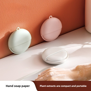 50 feuilles de <span class=keywords><strong>savon</strong></span> en papier soluble dans l'eau <span class=keywords><strong>pour</strong></span> voyage, mini <span class=keywords><strong>savon</strong></span> en papier portable <span class=keywords><strong>pour</strong></span> les mains - Product Image 2