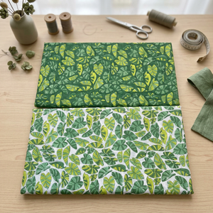Premium Green Leaf Print Cotton <b>Fabric</b> Tropical Botanical Floral <b>Textile</b> for Dresses Quilting <b>Home</b> Decor Sewing - Product Image 3