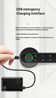 Serrure de porte intelligente électronique à empreintes digitales haute sécurité avec carte mémoire pour porte en acier chambre hôtel bureau