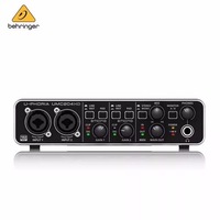 Behringers UMC204HD Audiophile 2x4, Antarmuka Audio/MIDI USB 24-Bit/192 kHz Dengan Preamplifier Mikrofon Midas Kartu Suara
