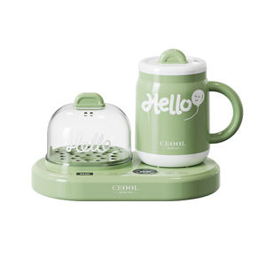 Bouilloire électrique à température constante avec arrêt automatique, LED, intelligente, anti-brûlure, en acier inoxydable, 0,4 L - Product Image 1